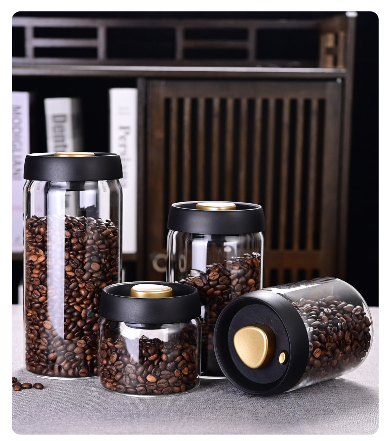 Food Storage Jar Glass - Toples Penyimpanan Biji Kopi, Toples Kedap