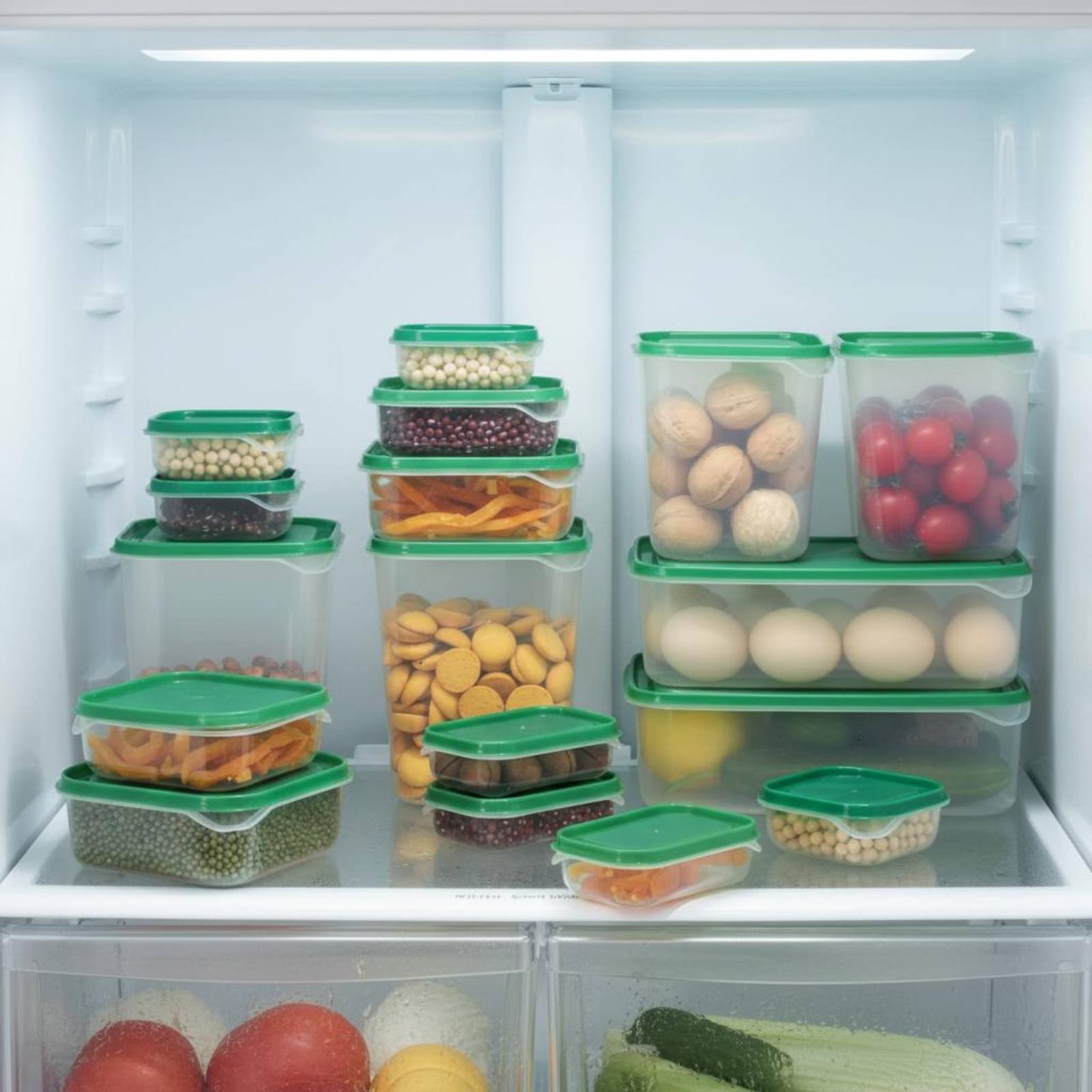 Food Storage Box Set - 17 Buah Set Kotak Penyimpanan Kulkas