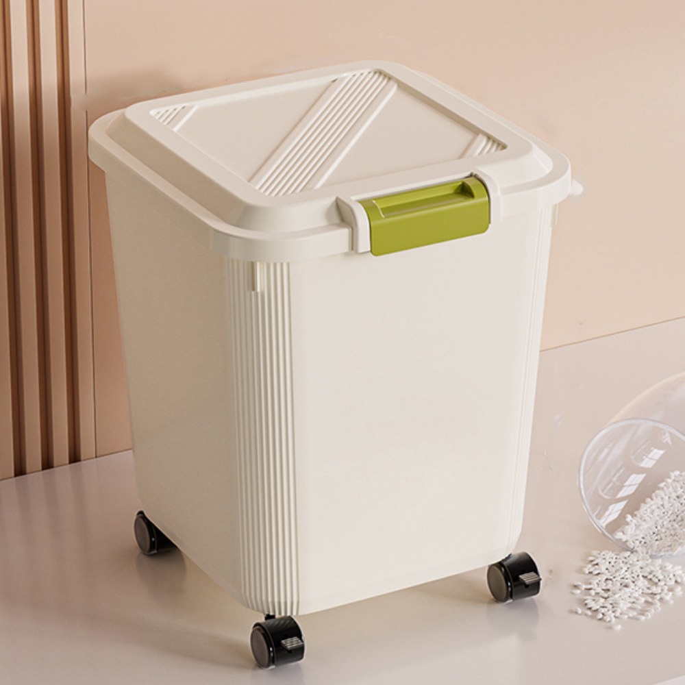 Food Storage With Wheels - Kotak Penyimpanan Beras Anti Serangga Anti