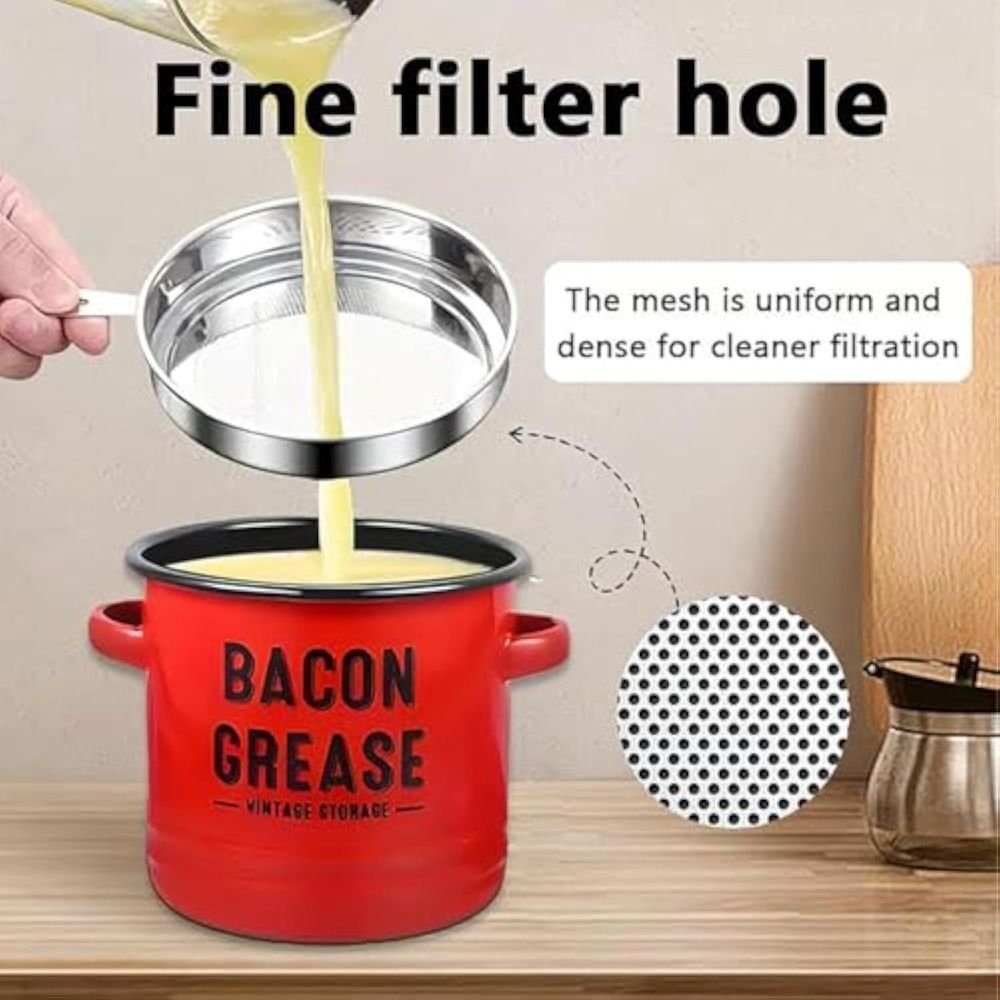 Food Storage News - Wadah Lemak Bacon Besar Baru 46