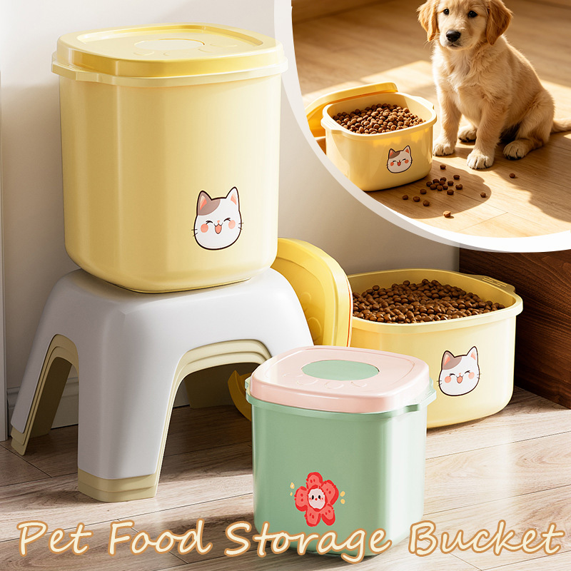 Food Storage For Dog - 1 Buah 2.5/5/10L Ember Penyimpanan Makanan