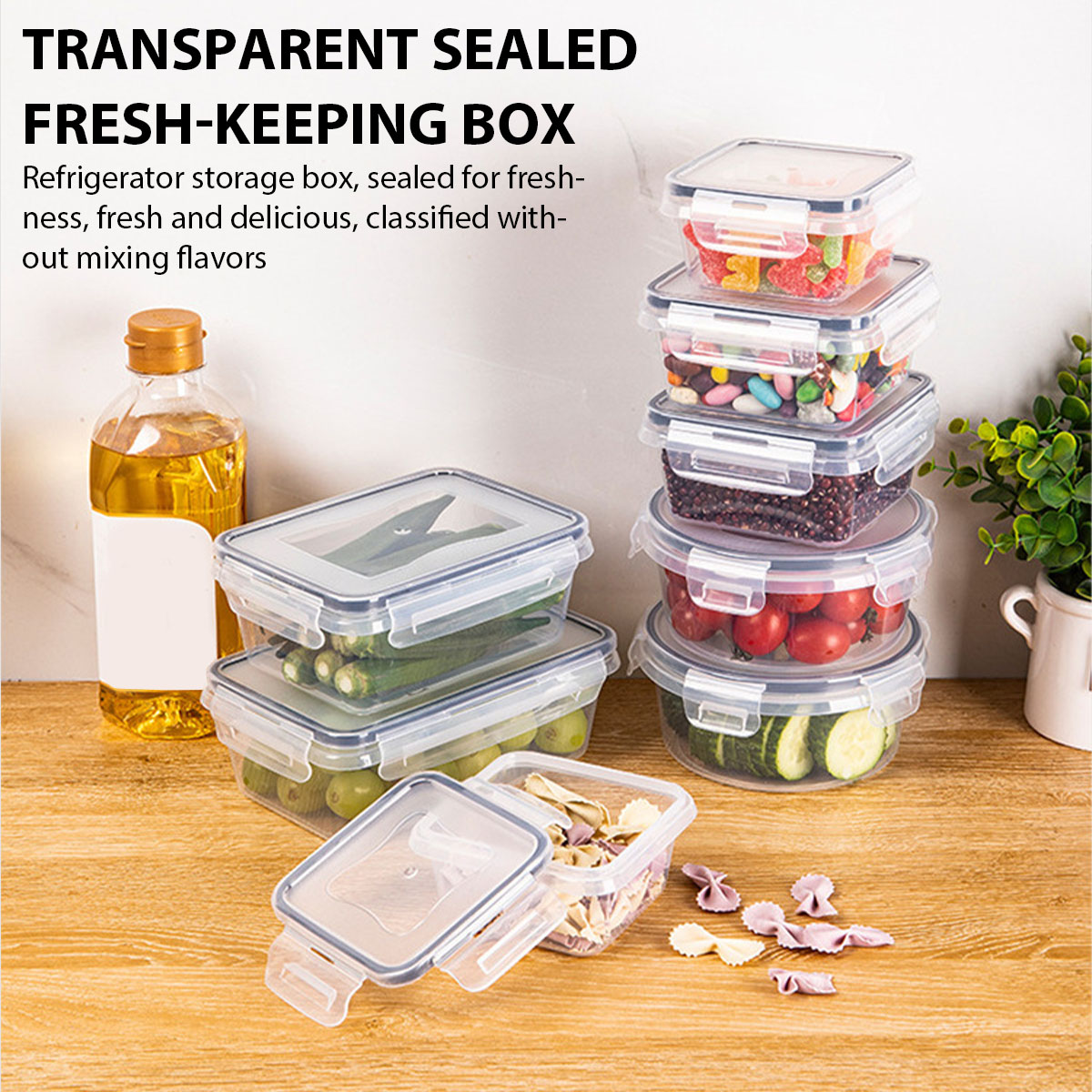 Food Storage Box Set - 24Pcs/set Kotak Penyimpanan Makanan Set Wadah
