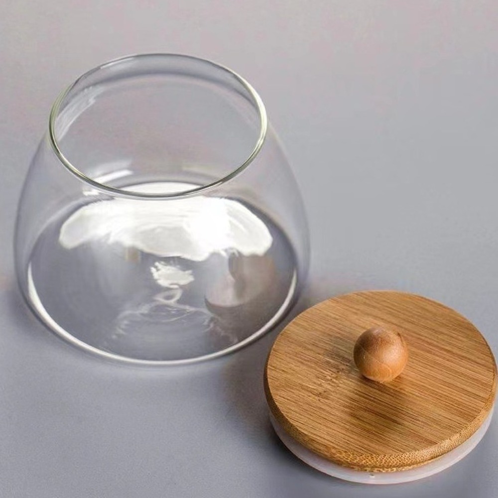 Glass Food Storage Xl - Wadah Kaca Kedap Udara Transparan Kapasitas