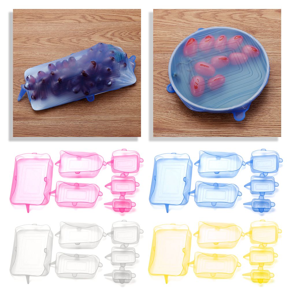 Silicone Stretch Lid - 4 Warna Alat Dapur Penutup Makanan