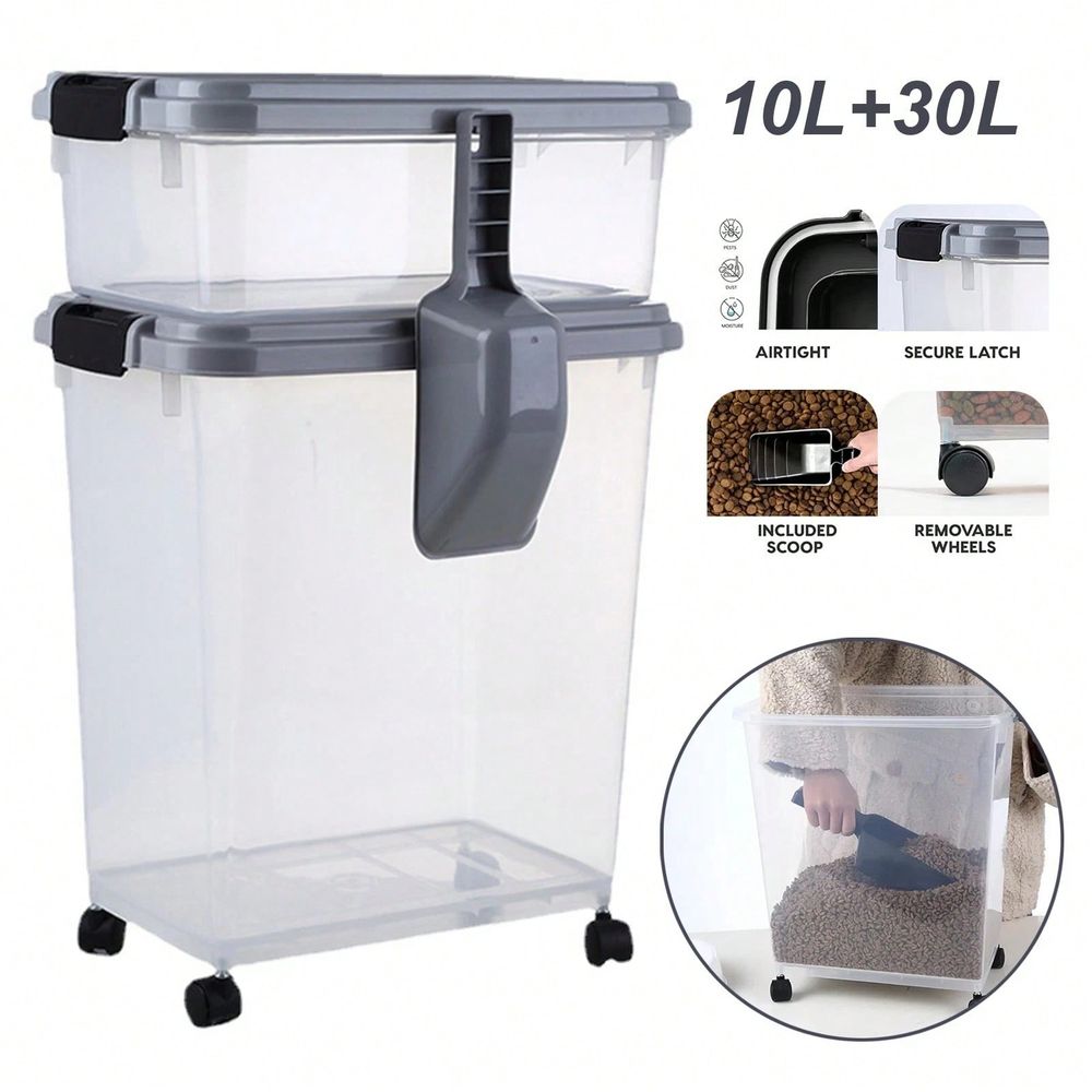 Food Storage For Dog - Wadah Penyimpanan Makanan, Kombinasi 30 Lbs