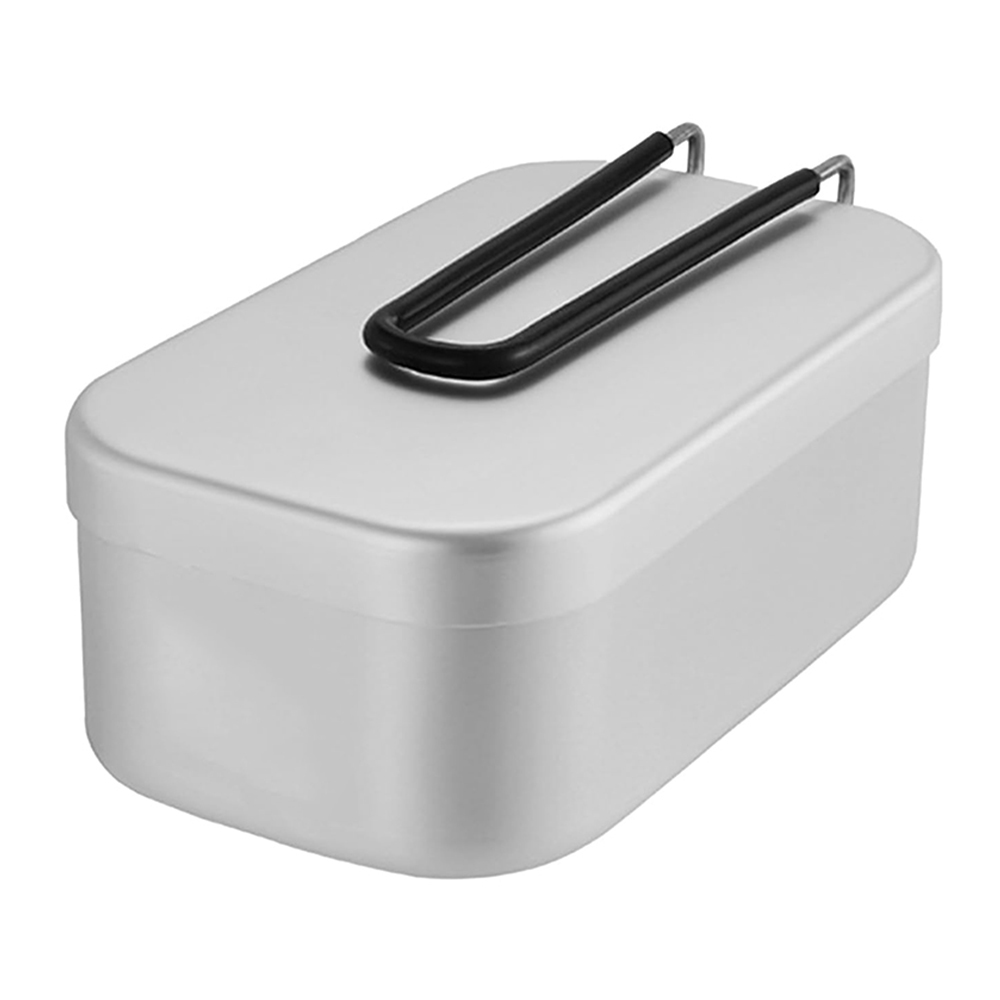 Food Storage Camping - Kotak makan siang aluminium 800ML, peralatan