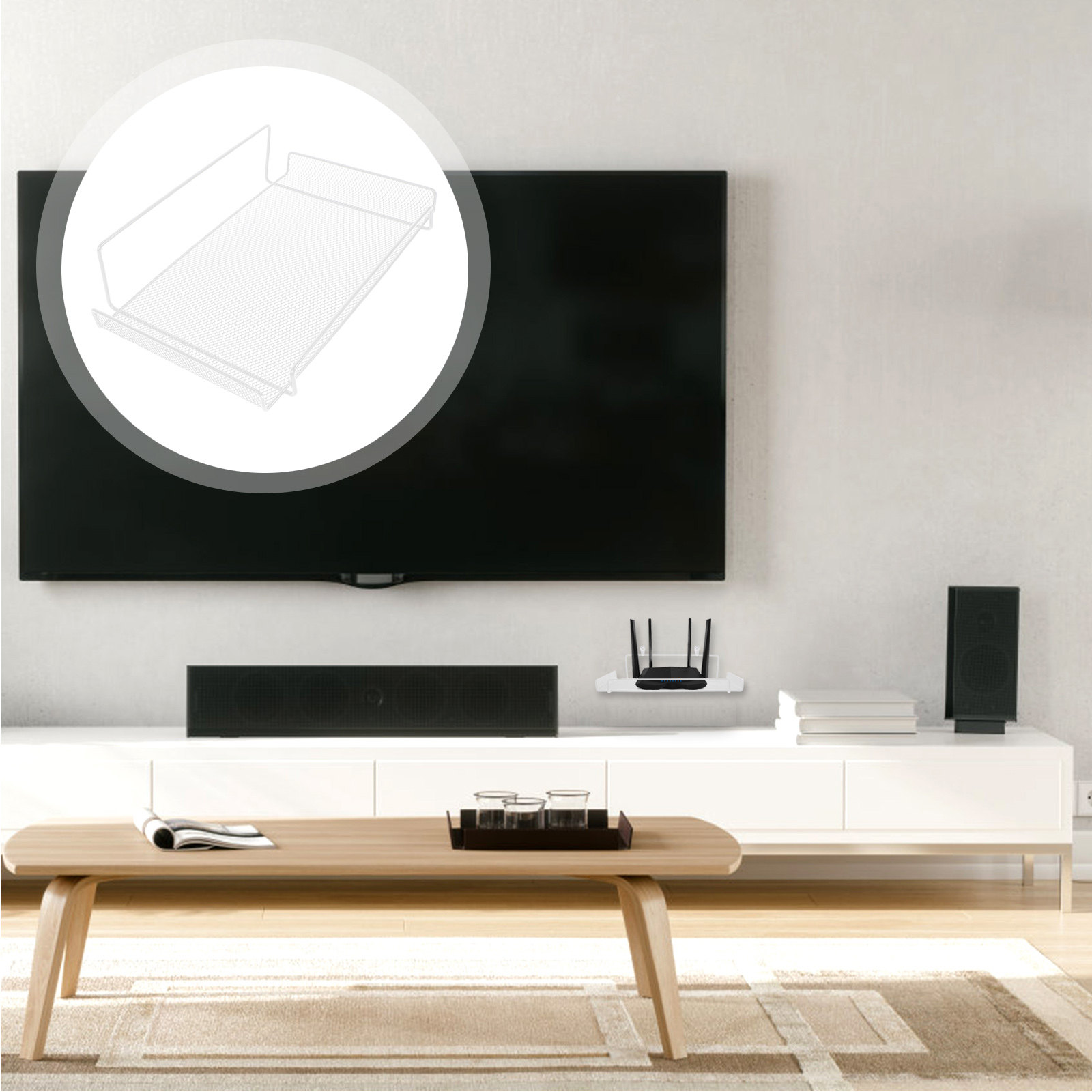 Food Storage Box - Rak Penyimpanan Router Besi Tahan Banting