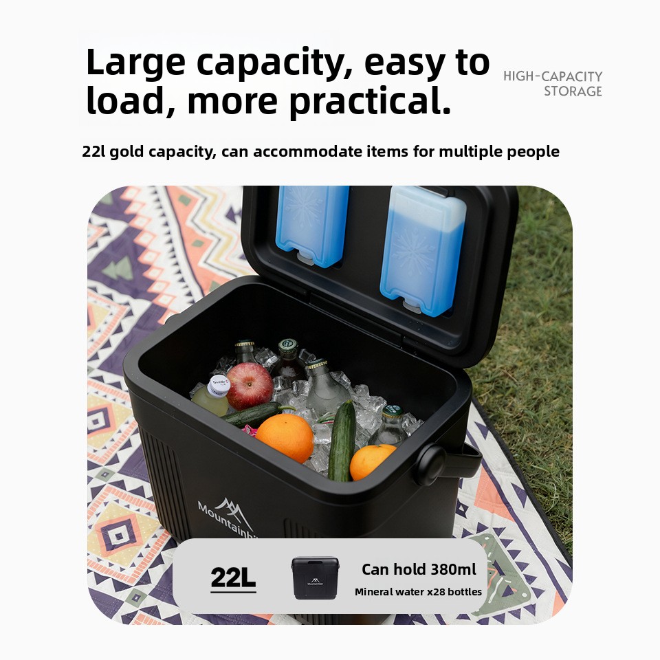 Food Storage Camping - Kulkas Portabel Mountainhiker 22L Black Knight