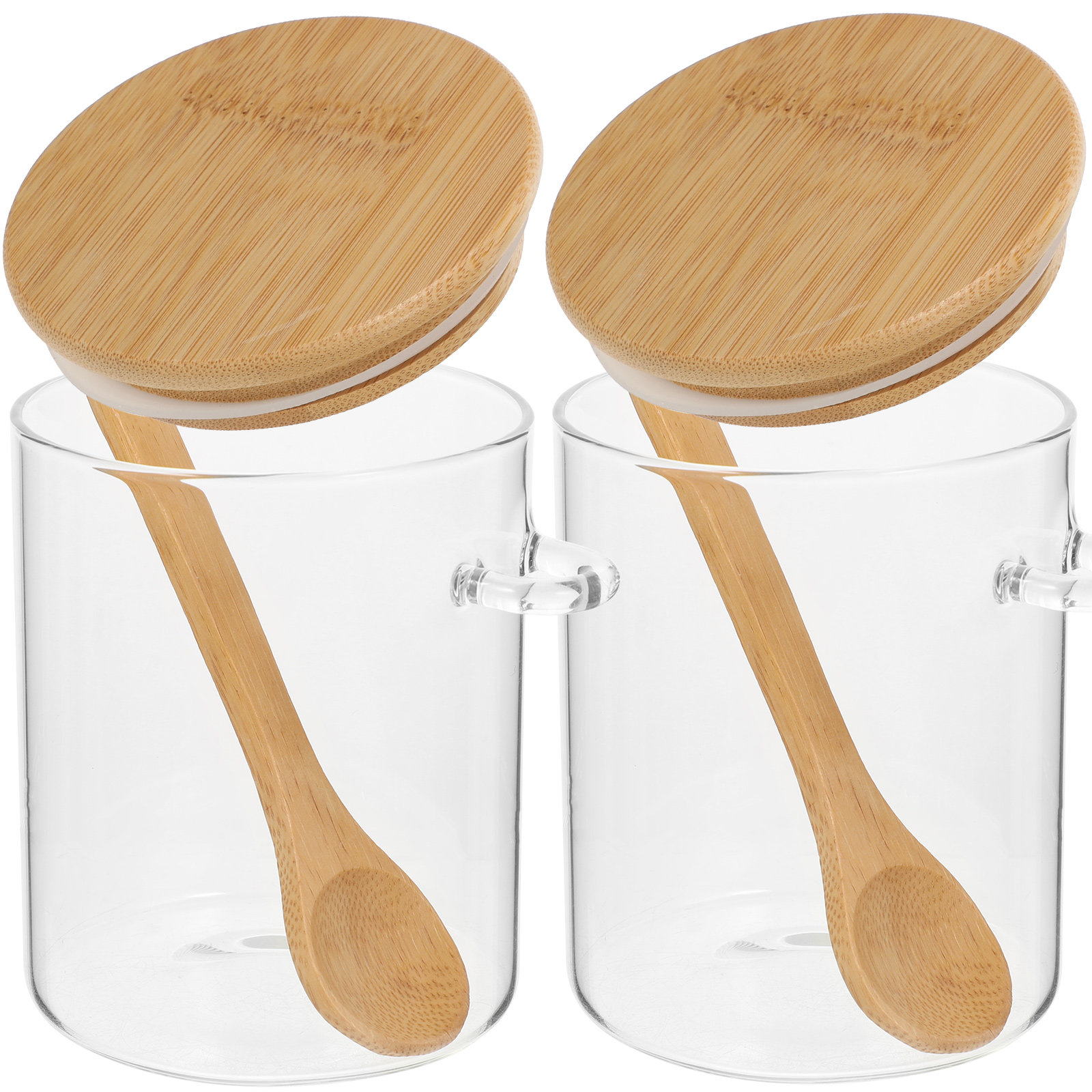 Food Storage Jar Glass - 2 Buah Wadah Penyimpanan Tepung Gula
