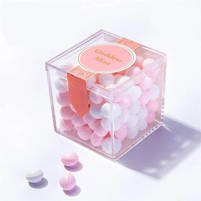 Food Storage Acrylic Containers - Kotak akrilik transparan 12 buah, dengan