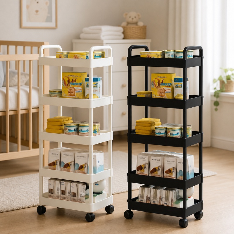 Food Storage With Wheels - Troli Penyimpanan 5 Tingkat Beroda untuk