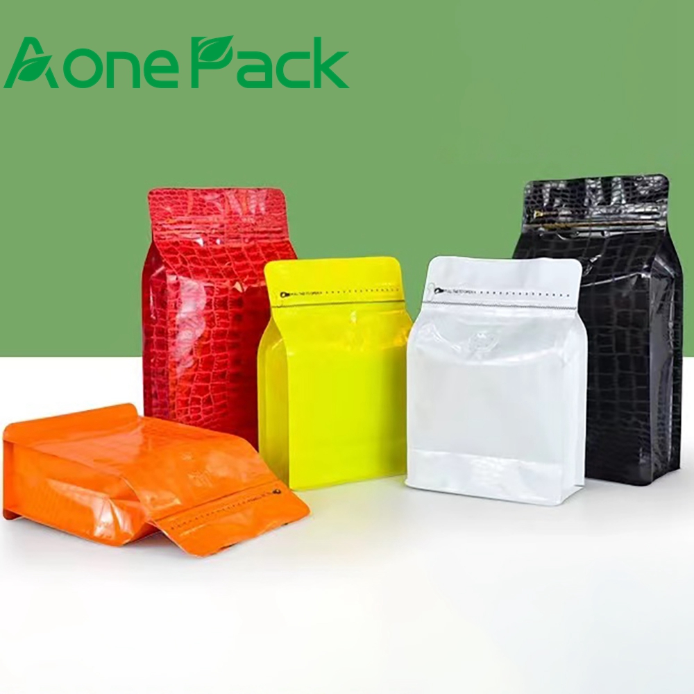 Food Storage Yellow - 100pcs Kantong Kopi Motif Buaya Hitam/Merah/Oranye/Kuning