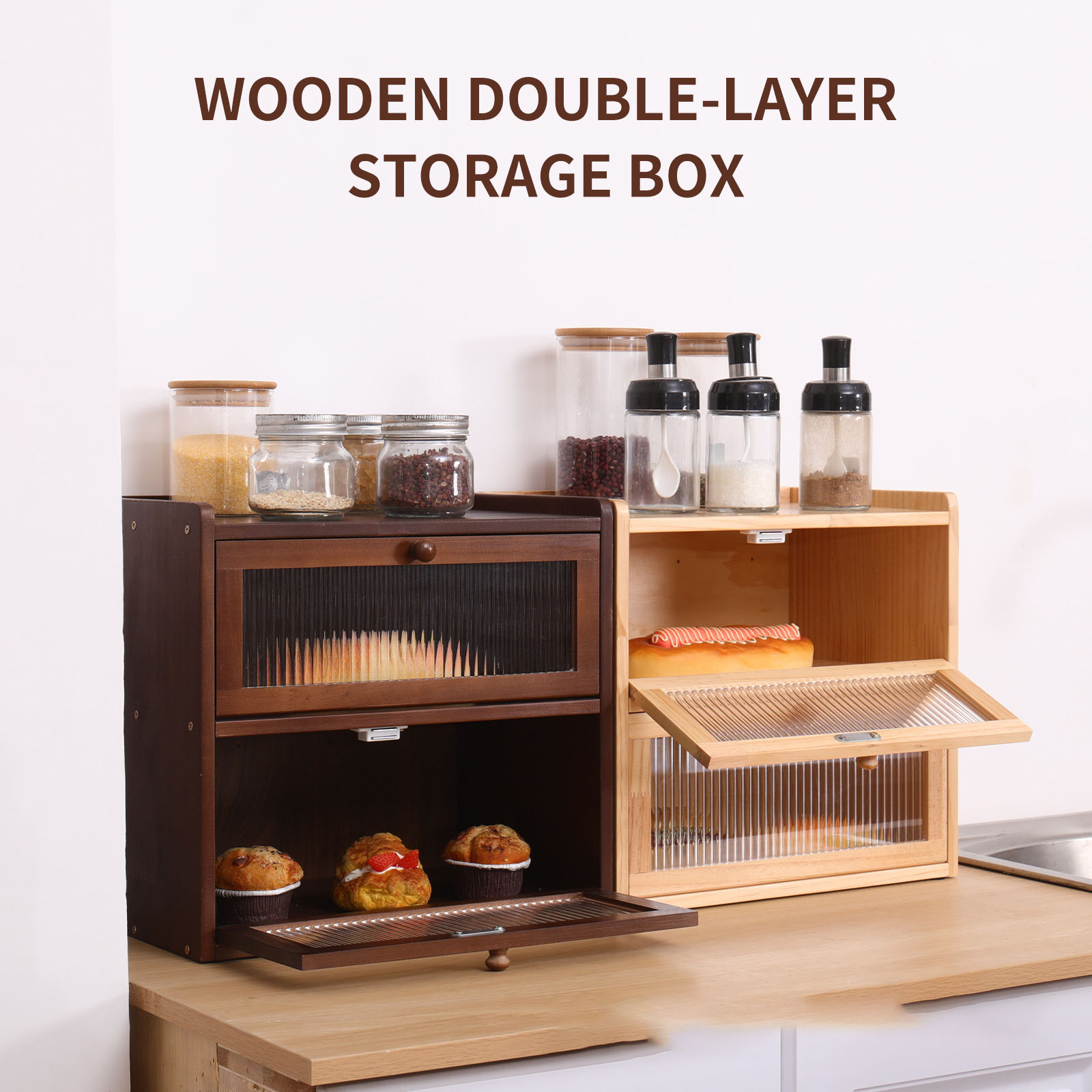Food Storage Acrylic Containers - Kotak Roti Tempat Penyimpanan Roti Buatan