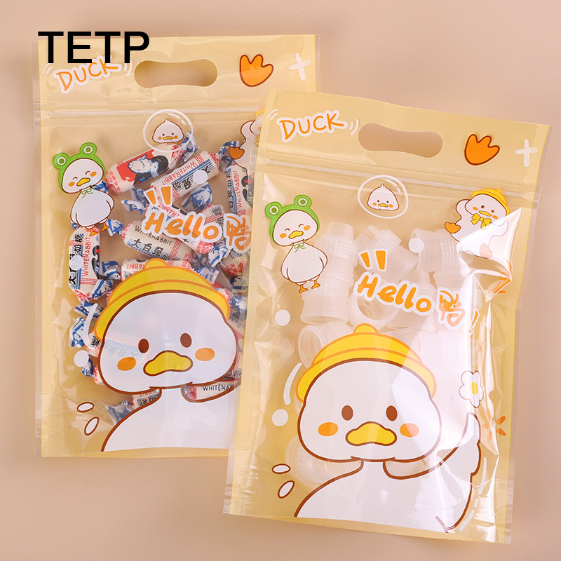 Food Storage Yellow - TETP 50Pcs Kantong Kemasan Makanan Kartun