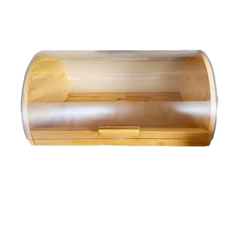 Kotak Roti Bambu dengan Tutup  - Food Storage Acrylic Containers ulasan dan harga