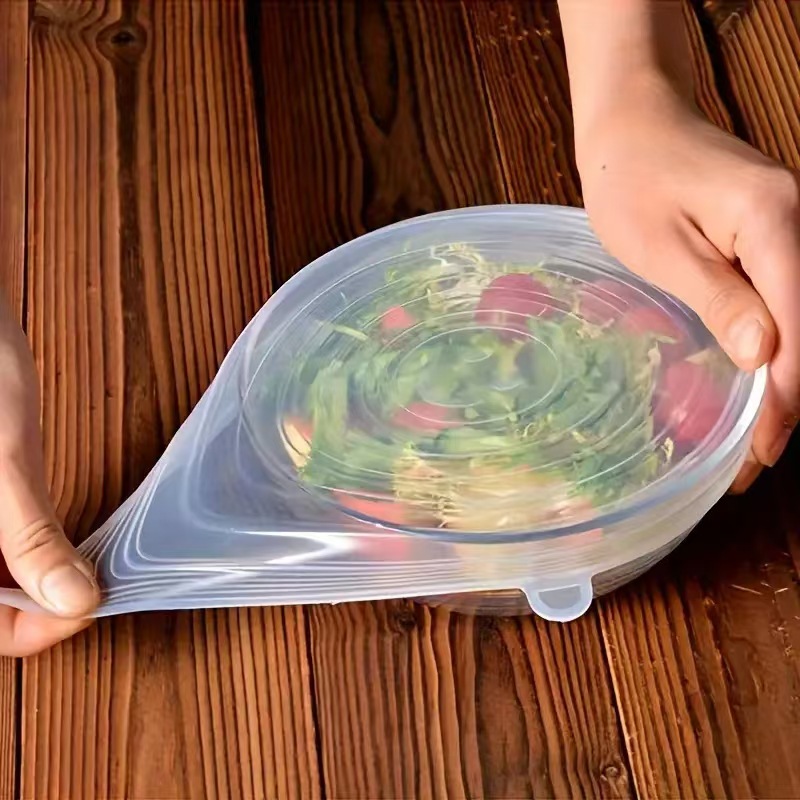6pcs Tutup Silikon Reusable un - Silicone Stretch Lid ulasan dan harga