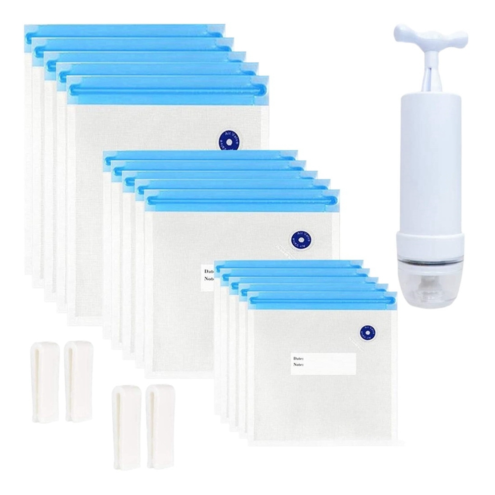 Kantong Sous Vide HIWS 20Pcs,  - Food Storage Vacuum Pump ulasan dan harga