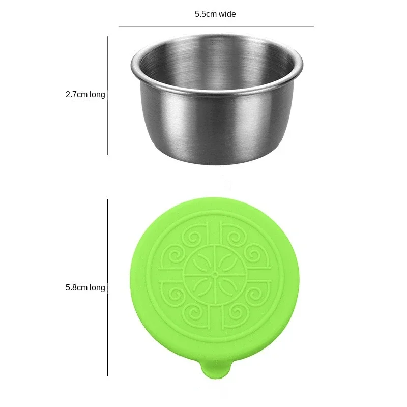 6 Buah/Set Wadah Saus Celup Ba - Silicone Stretch Lid ulasan dan harga