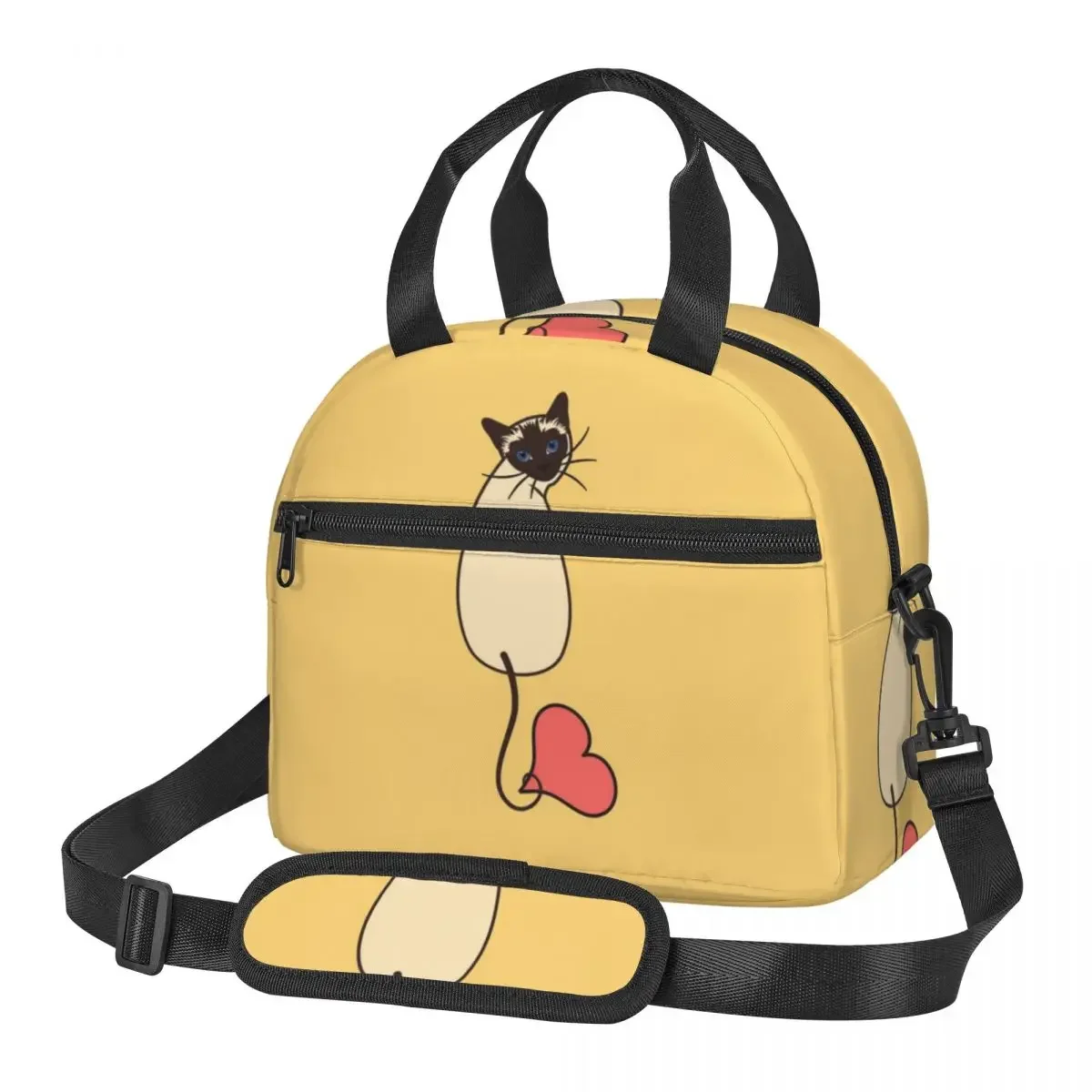 Love Siamese Cat-Yellow Tas Ma - Food Storage Yellow ulasan dan harga