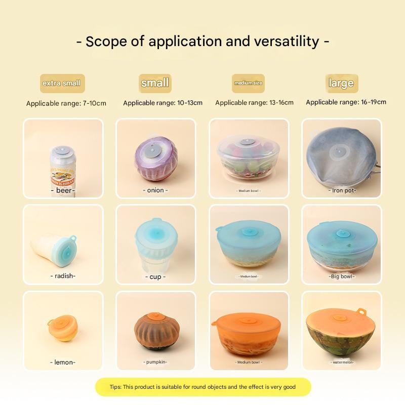 4 Buah/Set Penutup Penjaga Kes - Silicone Stretch Lid ulasan dan harga