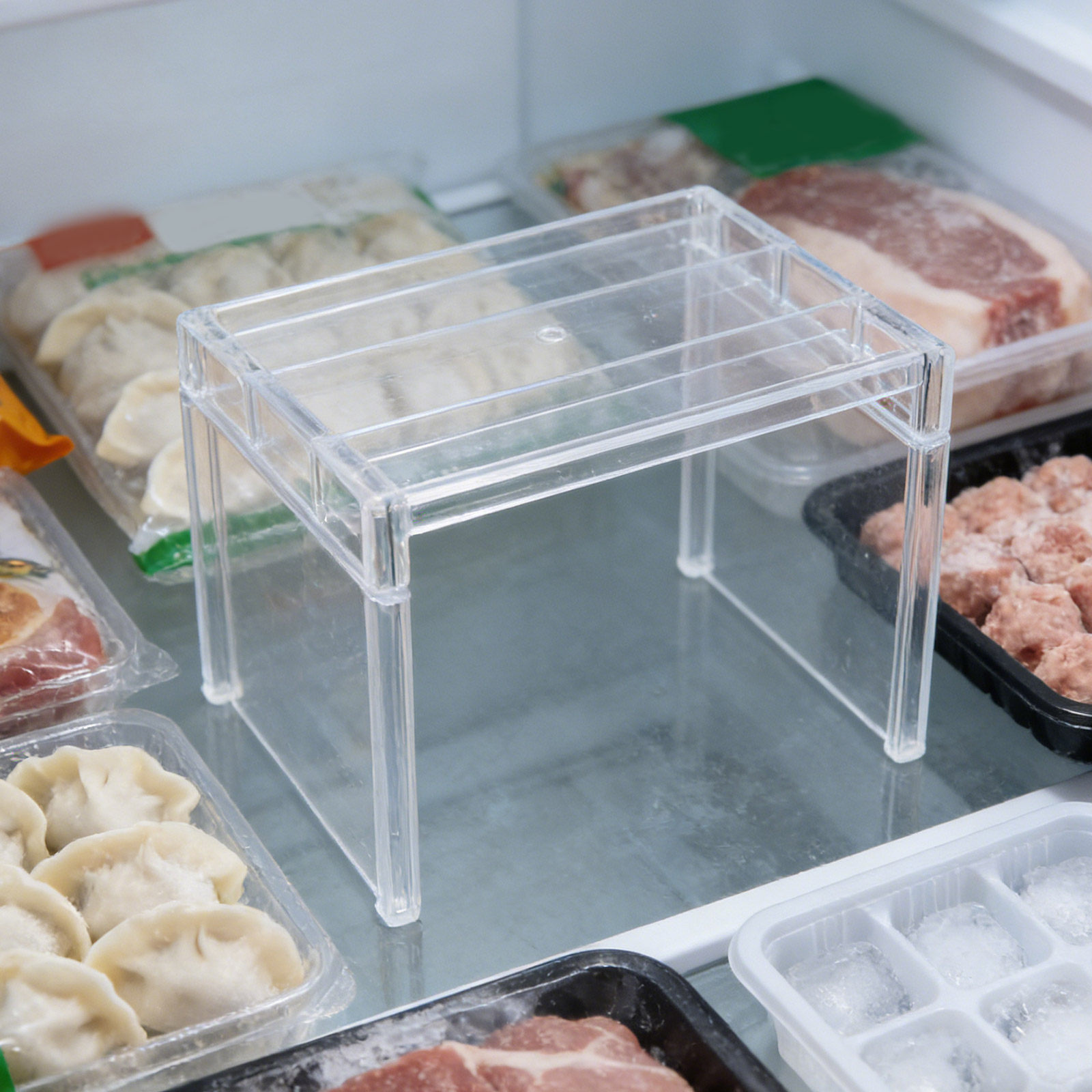 2 Buah Rak Organizer Kulkas, R - Food Storage Rack ulasan dan harga