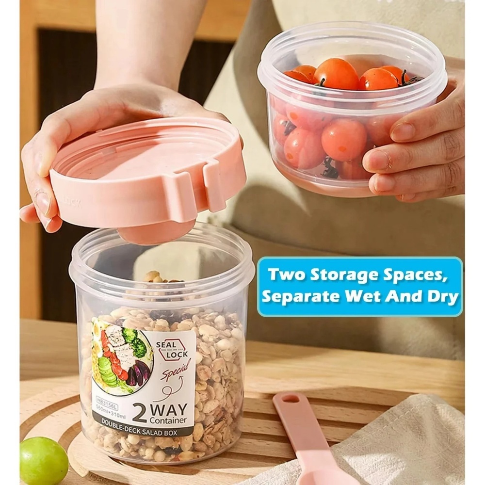 Cangkir Salad Portabel, Cangki - Food Storage Yogurt ulasan dan harga