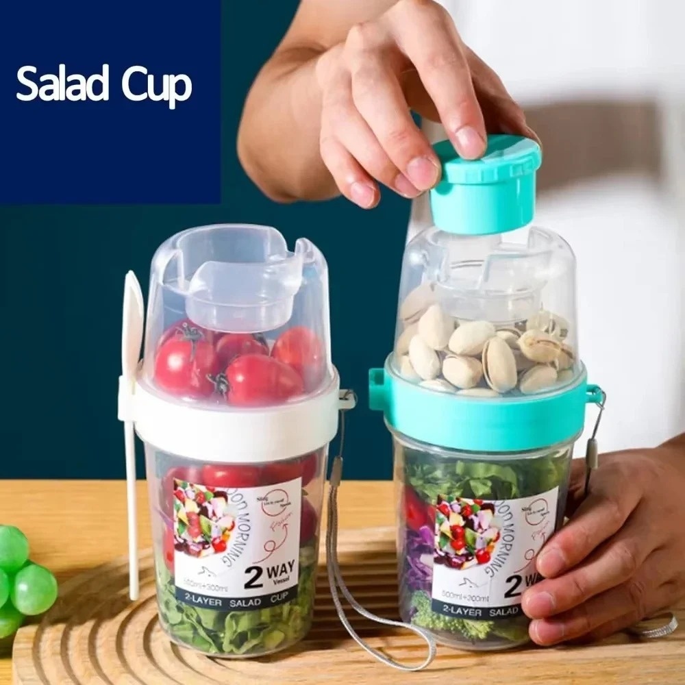 Cangkir Salad Portabel, Cangki - Food Storage Yogurt ulasan dan harga
