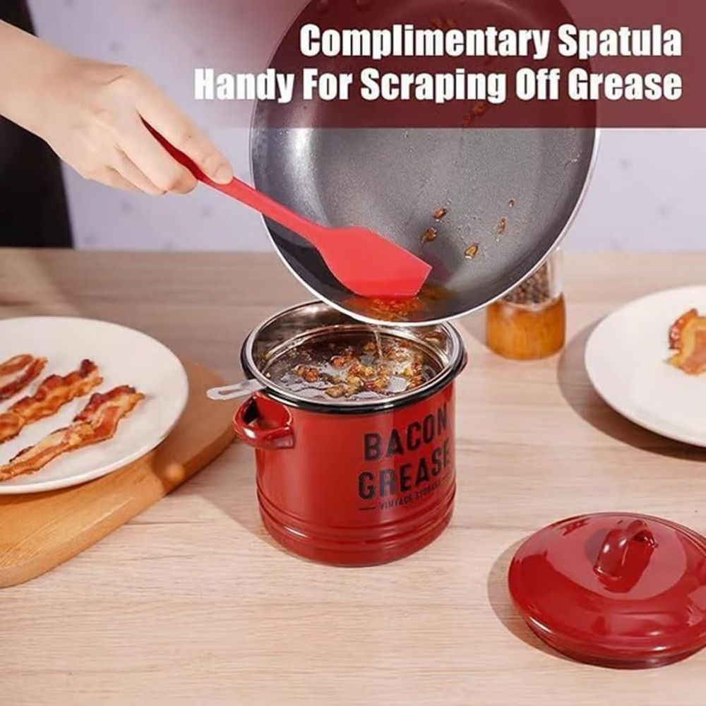 Wadah Lemak Bacon Besar Baru 4 - Food Storage News ulasan dan harga