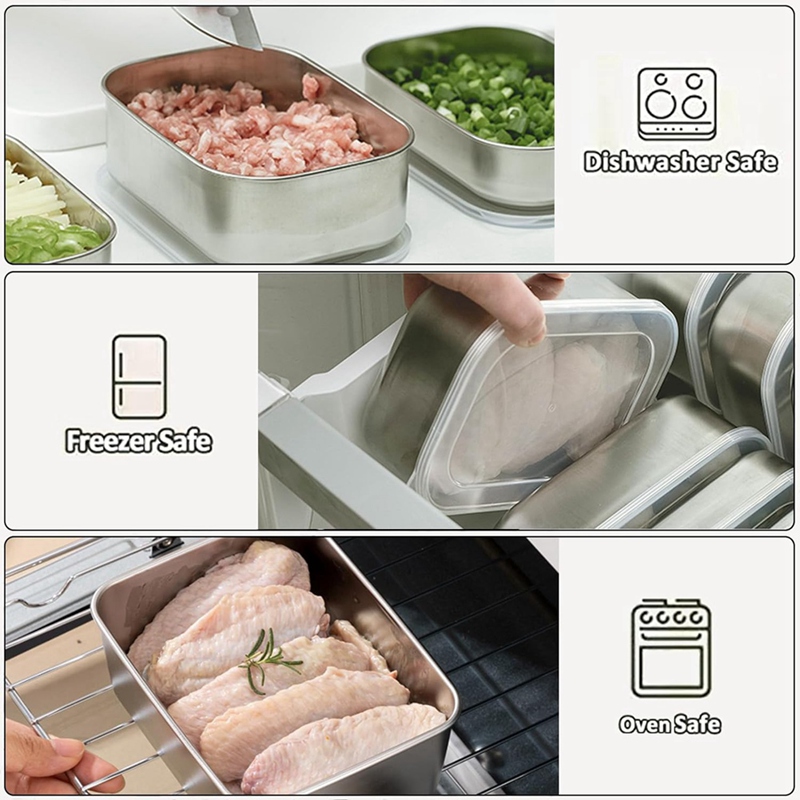 Wadah Stainless Steel untuk Pe - Food Storage Box ulasan dan harga