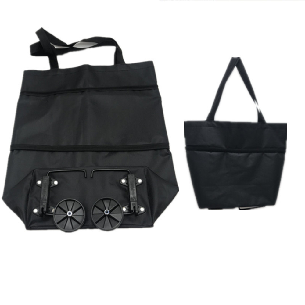 Tas belanja lipat, tas troli t - Food Storage With Wheels ulasan dan harga