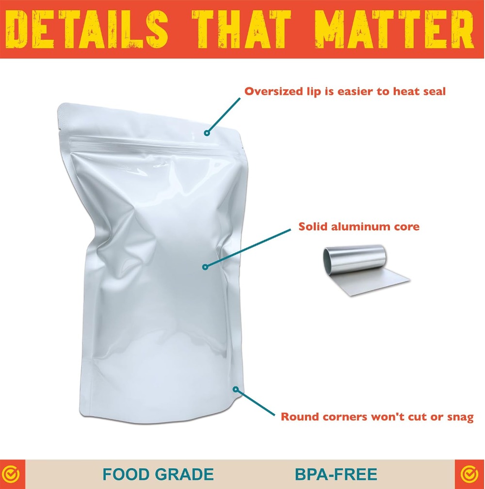 Kantong Mylar 2 Quart, Ketebal - Food Storage 4 Quart ulasan dan harga