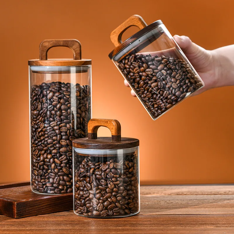 Toples kaca tutup kayu 700-210 - Glass Food Storage Xl ulasan dan harga
