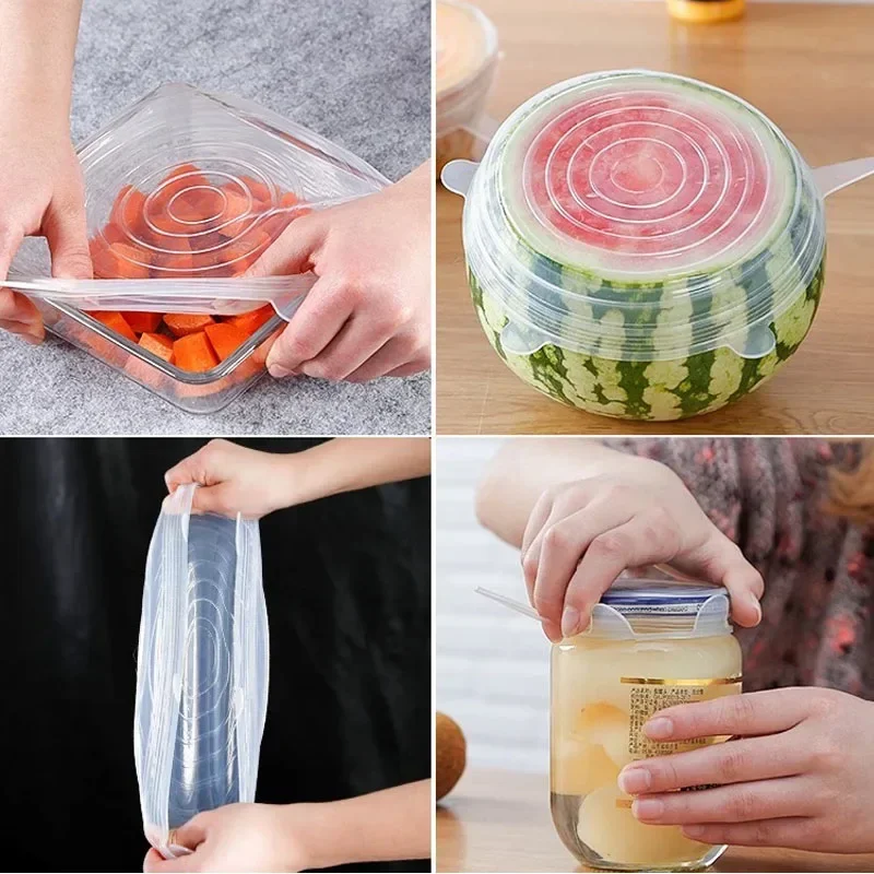 Tutup alat dapur Universal, un - Silicone Stretch Lid ulasan dan harga