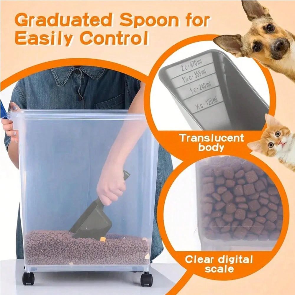 Wadah Penyimpanan Makanan, Kom - Food Storage For Dog ulasan dan harga