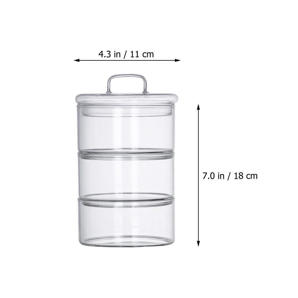 1Set Wadah Penyimpanan Kaca Tr - Food Storage Jar Glass ulasan dan harga