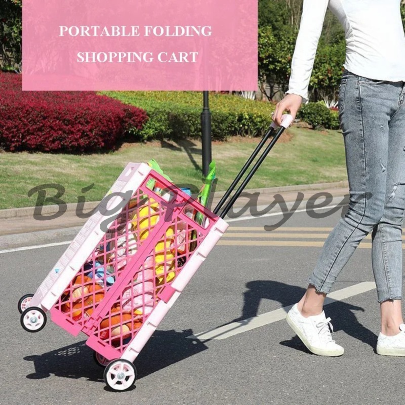 Keranjang Belanja Portabel Lip - Food Storage With Wheels ulasan dan harga