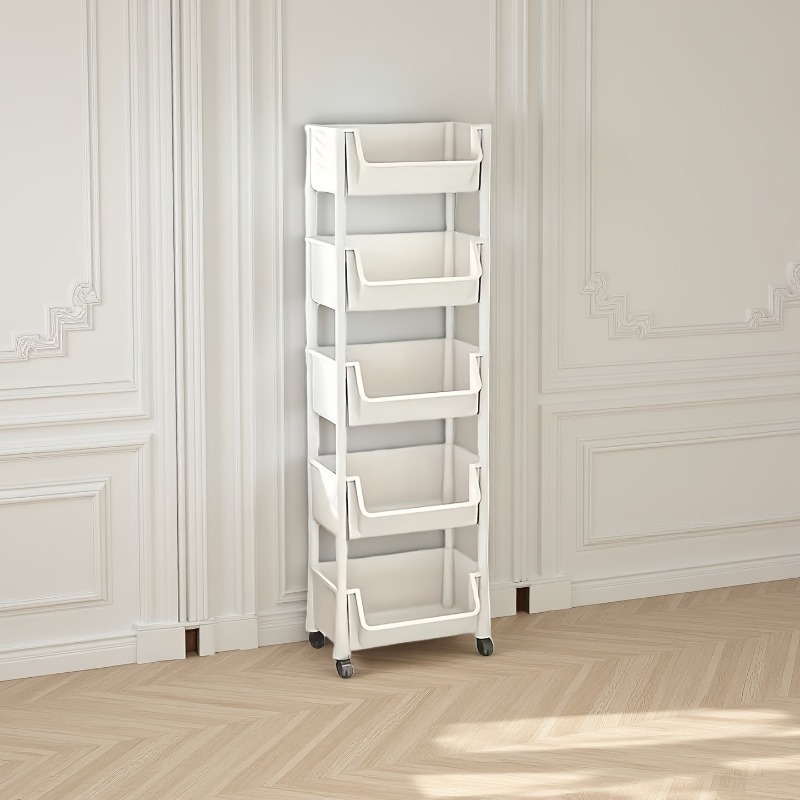 Troli penyimpanan lima lapis d - Food Storage With Wheels ulasan dan harga