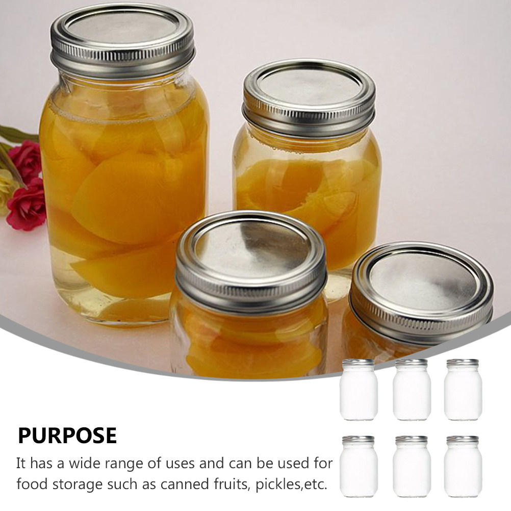 6 Buah Stoples Kaca Bulat Tran - Food Storage Jar Glass ulasan dan harga