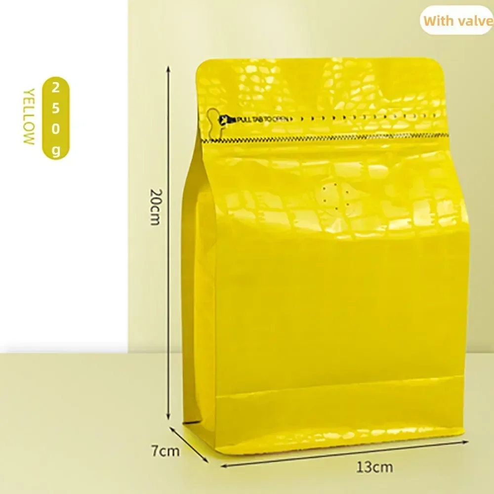 100pcs Kantong Kopi Motif Buay - Food Storage Yellow ulasan dan harga