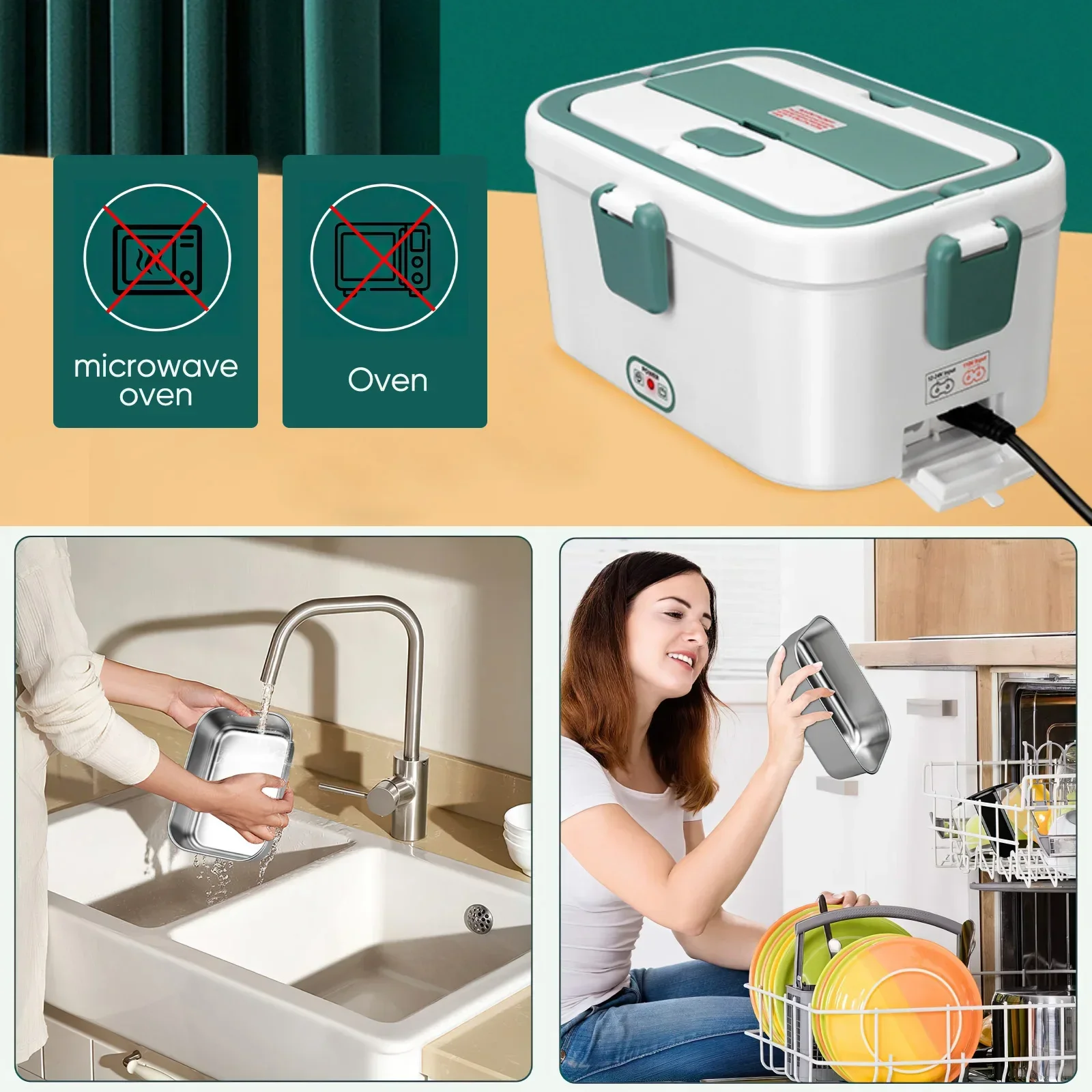 Kotak makan siang listrik, pen - Food Storage Camping ulasan dan harga