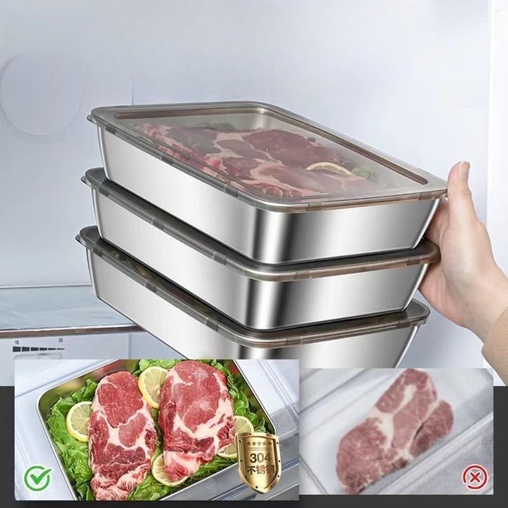 Nampan Sajian Stainless Steel  - Food Storage Ideas ulasan dan harga