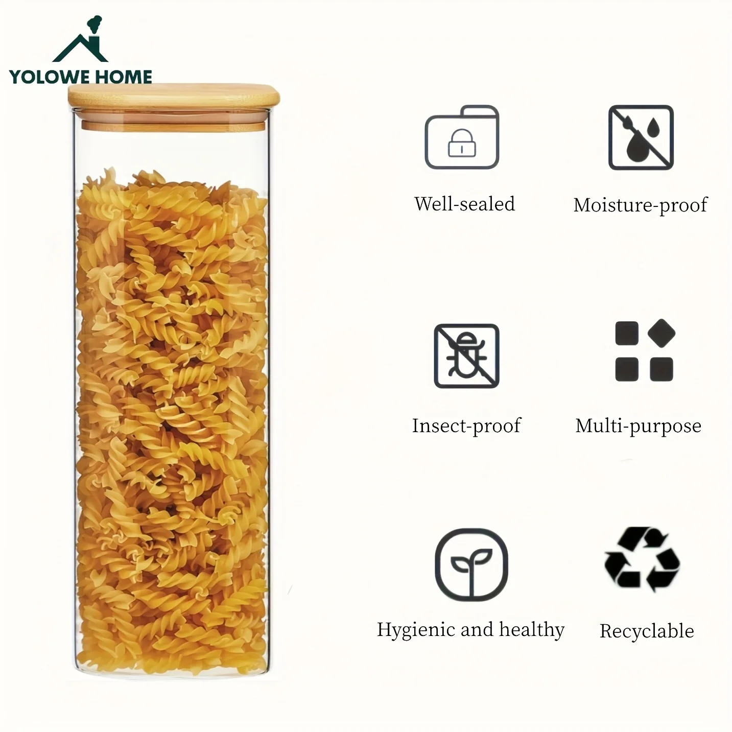 Stoples Penyimpanan Kaca Moder - Food Storage Acrylic Containers ulasan dan harga