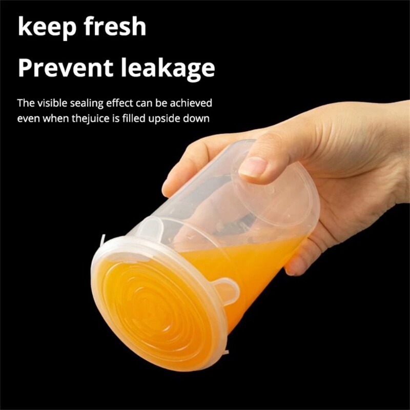 6/12pcs Penutup Makanan Siliko - Silicone Stretch Lid ulasan dan harga