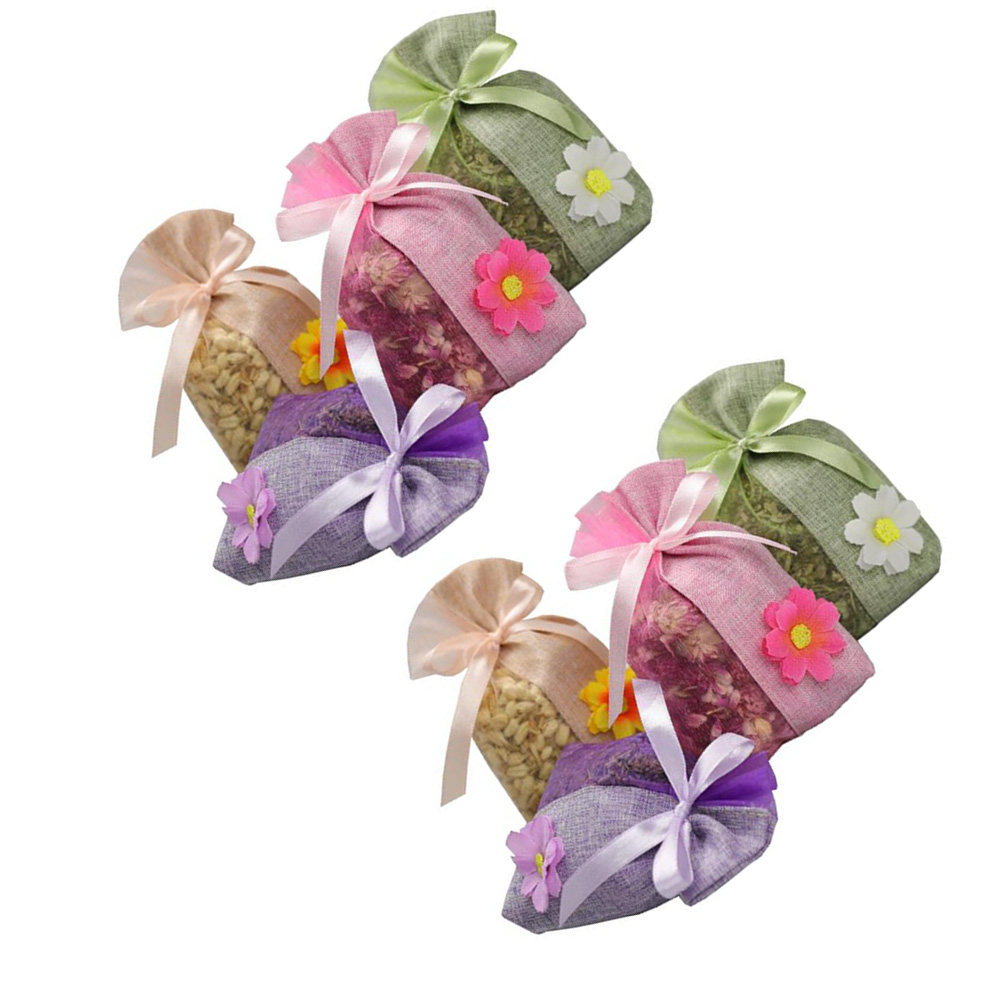 8Pcs Kantong Serut Linen Koson - Food Storage Ideas ulasan dan harga