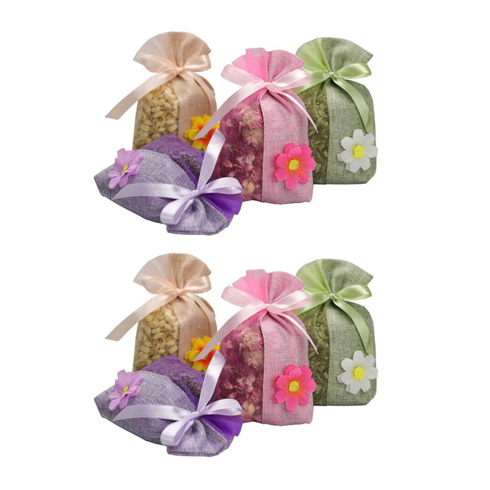8Pcs Kantong Serut Linen Koson - Food Storage Ideas ulasan dan harga