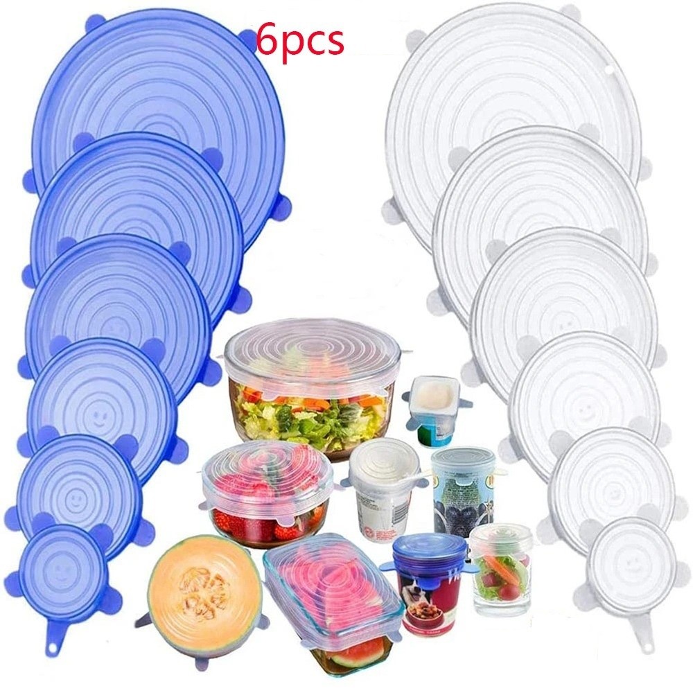 6PCS Penutup Makanan Serbaguna - Silicone Stretch Lid ulasan dan harga