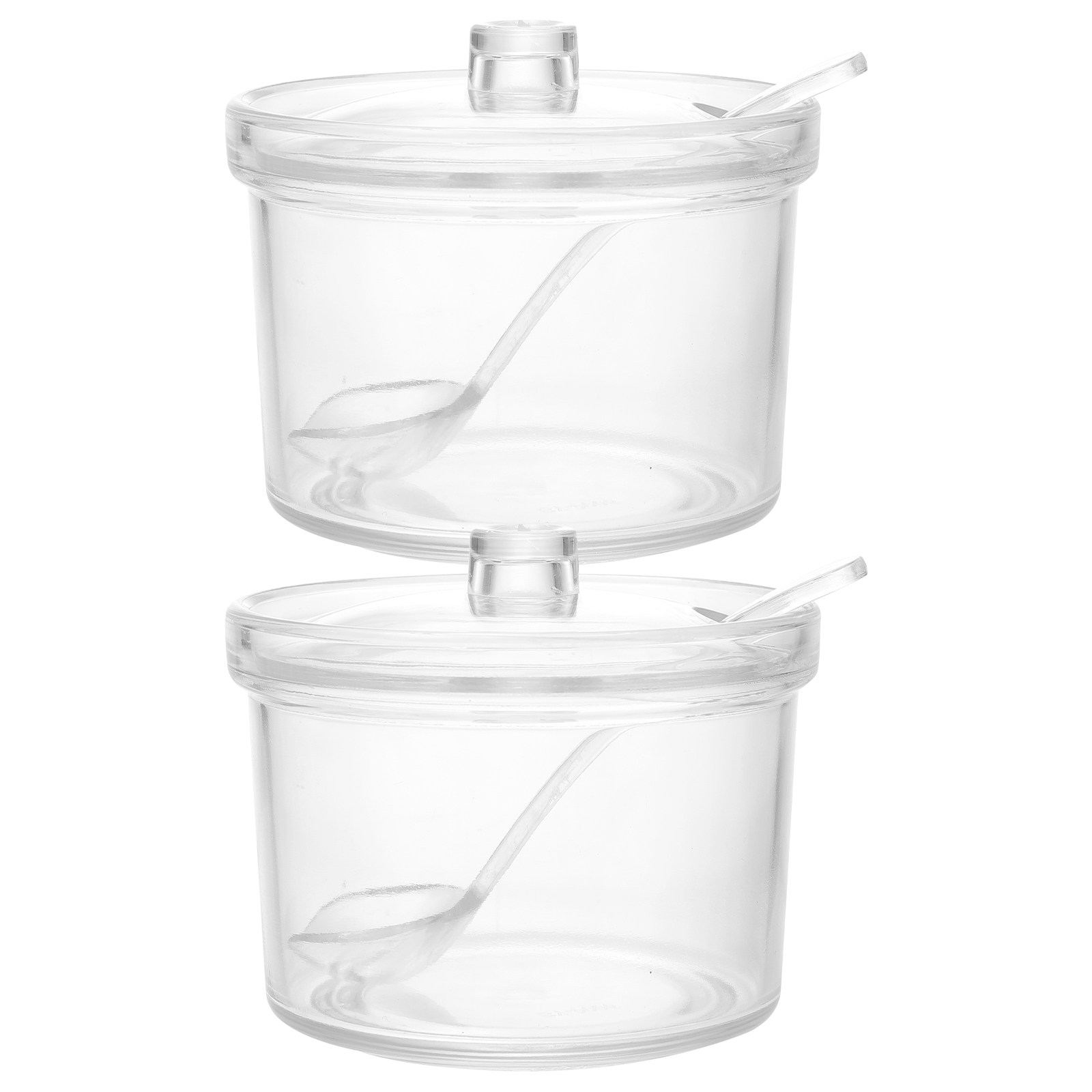 2 Buah Toples Bumbu Akrilik Tr - Food Storage Acrylic Containers ulasan dan harga