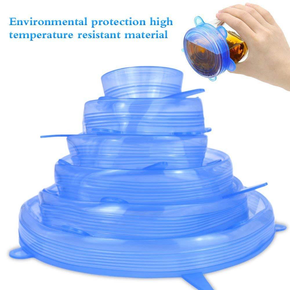 6 buah Aksesori dapur Universa - Silicone Stretch Lid ulasan dan harga