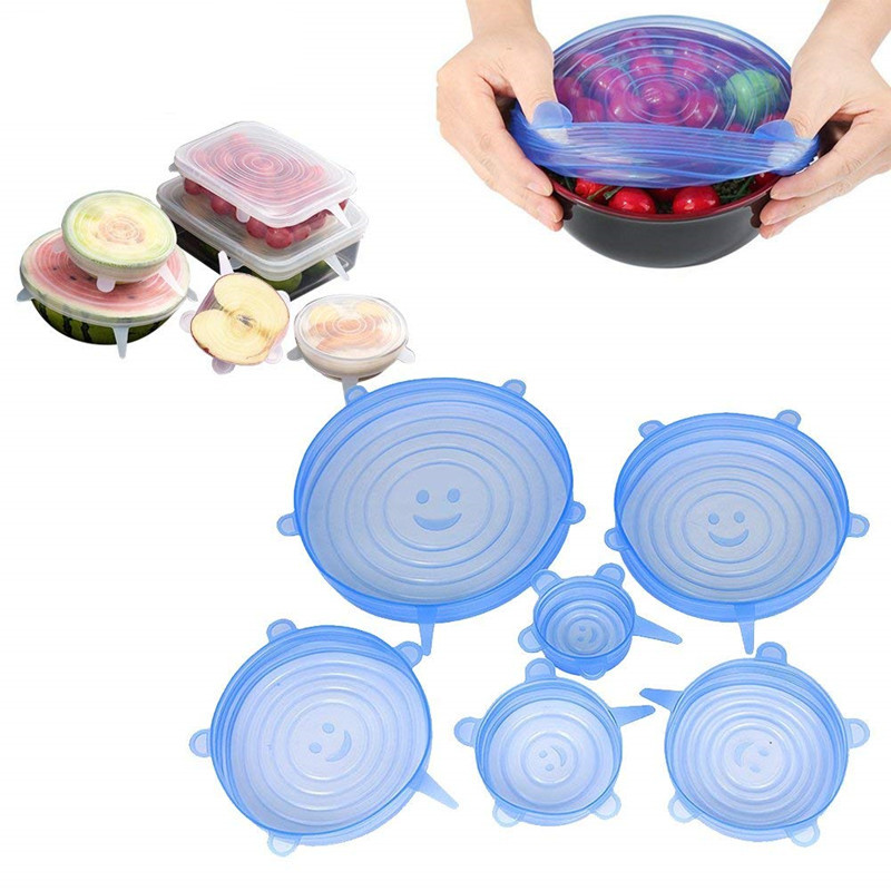 6 buah Aksesori dapur Universa - Silicone Stretch Lid ulasan dan harga