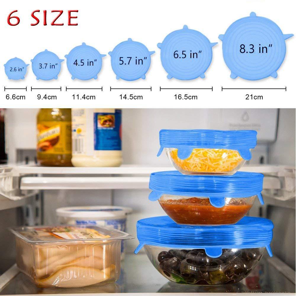 6 buah Aksesori dapur Universa - Silicone Stretch Lid ulasan dan harga